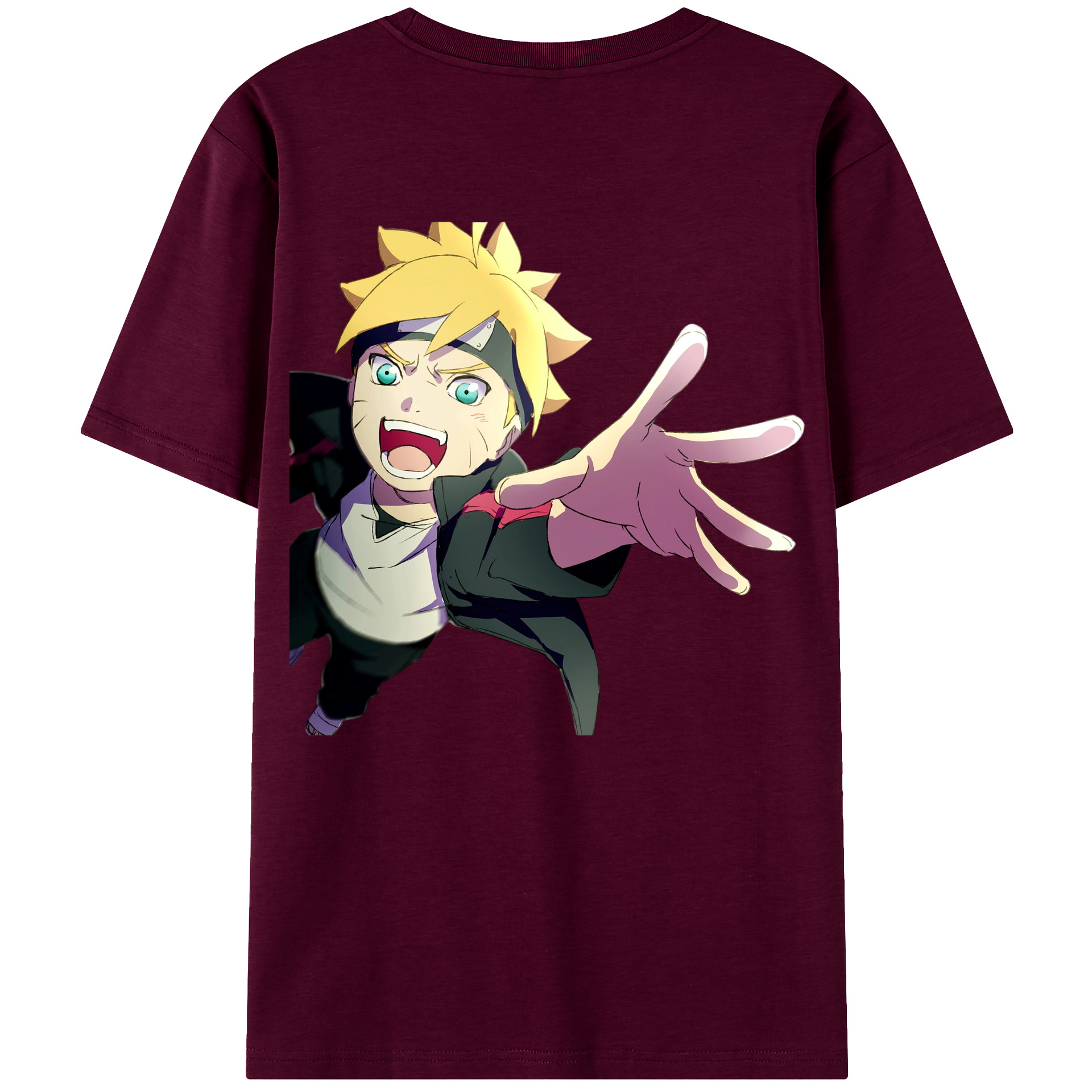 （画像用） NARUTO -ナルト- うずまき ボルト Uzumaki Boruto レディース半袖Tシャツ(バックプリント)